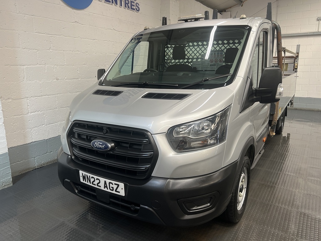 Ford Transit Custom 350 Ecoblue Leader 2.0 L4dropside Dies WN22AGZ Silver