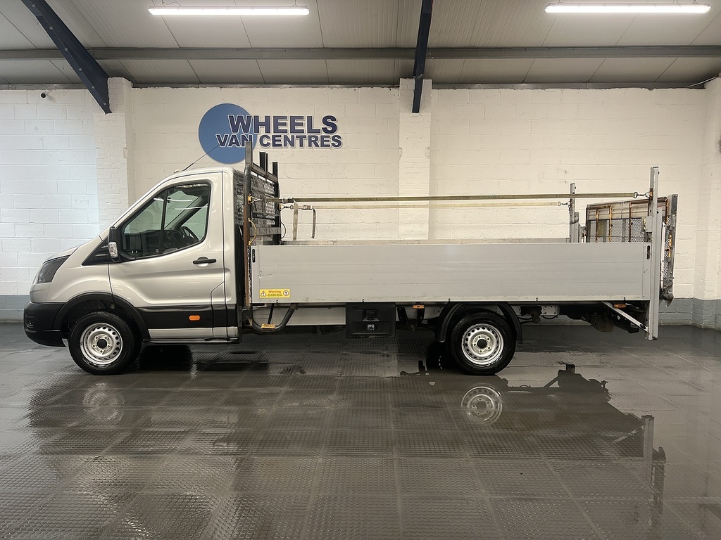 Ford Transit Custom 350 Ecoblue Leader 2.0 L4dropside Dies WN22AGZ Silver #2