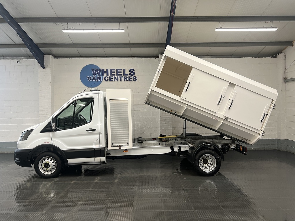 Ford Transit Custom 350 Ecoblue Leader 2.0 Refuge Tipper Di WV20ZPZ White #2