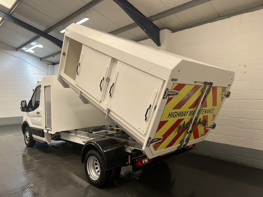 Ford Transit Custom 350 Ecoblue Leader 2.0 Refuge Tipper Di WV20ZPZ White #3