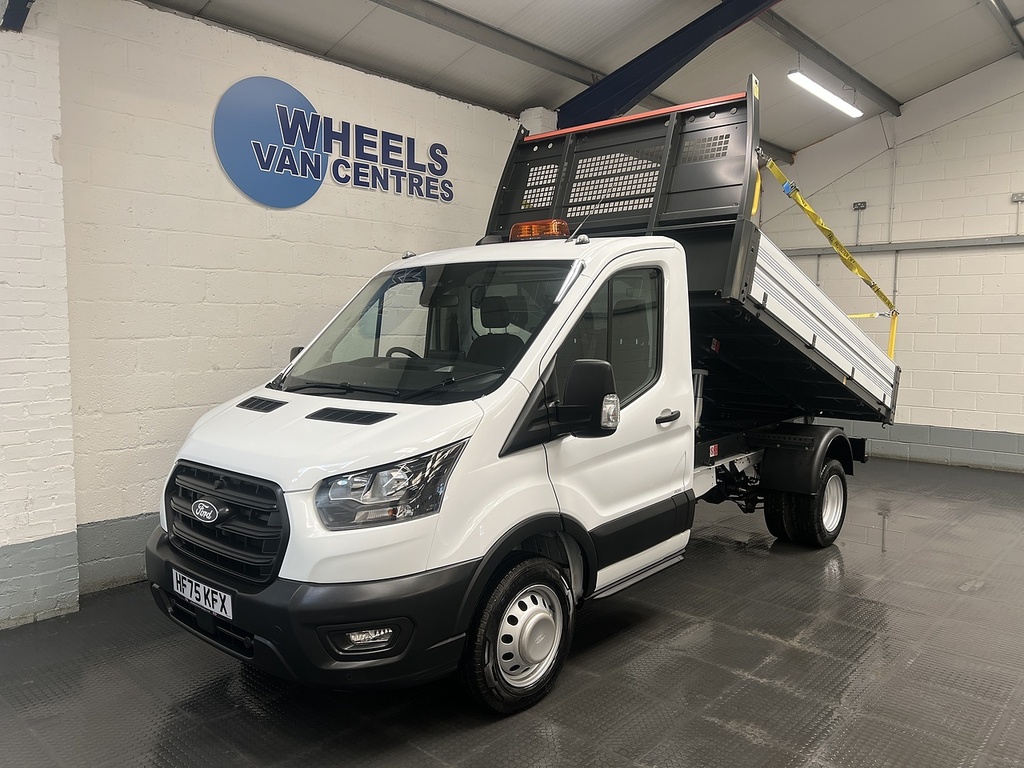 Ford Transit Custom 2.0 350 Ecoblue Leader Tipper Rw HF75KFX White