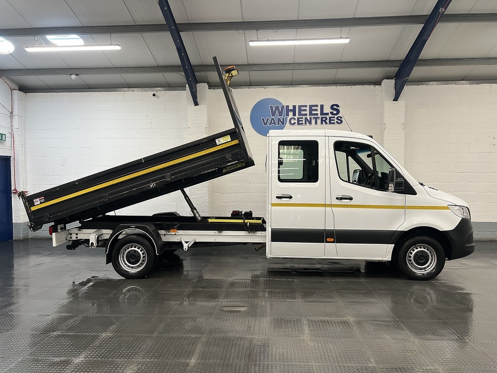 Mercedes-Benz Sprinter 2.1 314 Cdi Double Cab Tipper Rw White #6