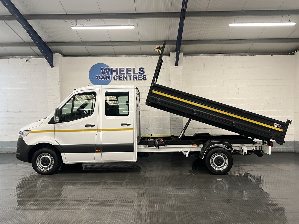 Mercedes-Benz Sprinter 2.1 314 Cdi Double Cab Tipper Rw White #2