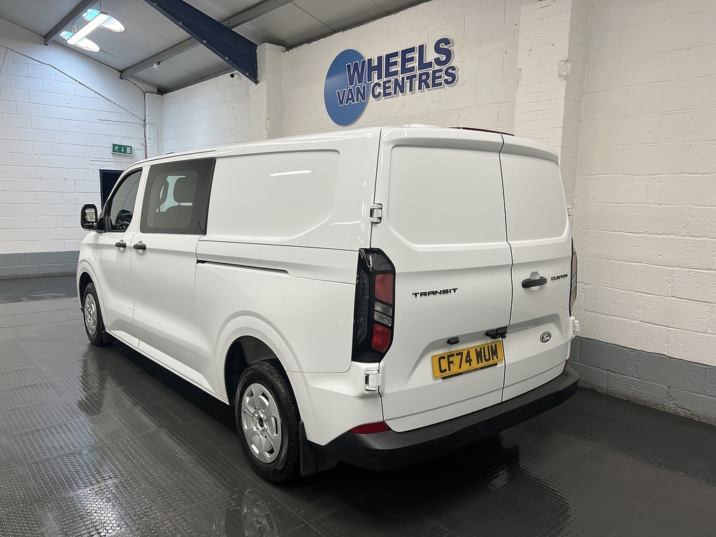 Ford Transit Custom 2.0 320 Ecoblue Trend Crew Van Double Cab Dies CF74WUM White #3