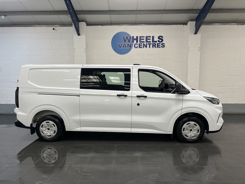 Ford Transit Custom 2.0 320 Ecoblue Trend Crew Van Double Cab Dies CF74WUM White #6