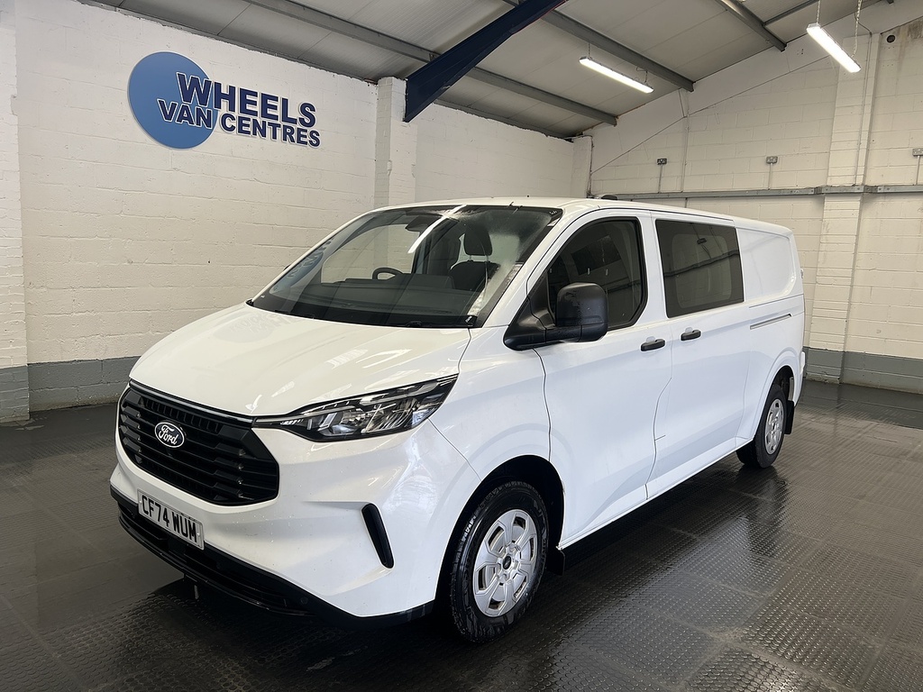 Ford Transit Custom 2.0 320 Ecoblue Trend Crew Van Double Cab Dies White