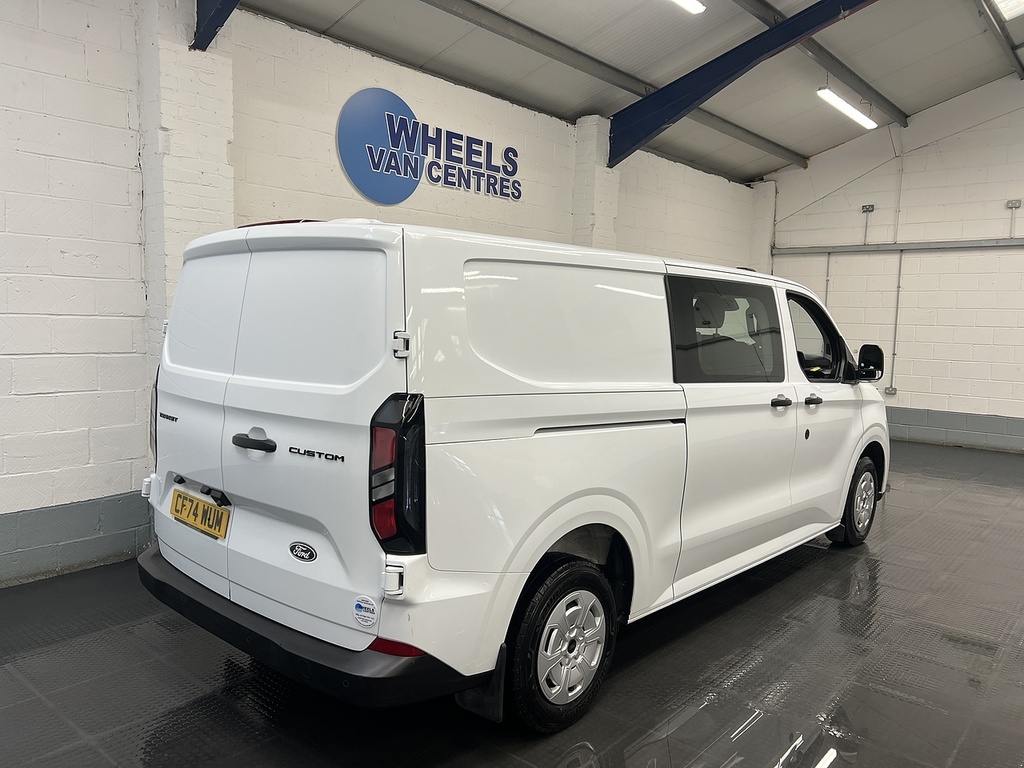 Ford Transit Custom 2.0 320 Ecoblue Trend Crew Van Double Cab Dies CF74WUM White #5