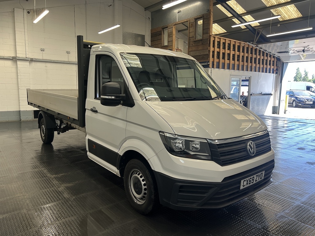 Volkswagen Crafter 2.0 Tdi Cr35 Startline Dropside White #4