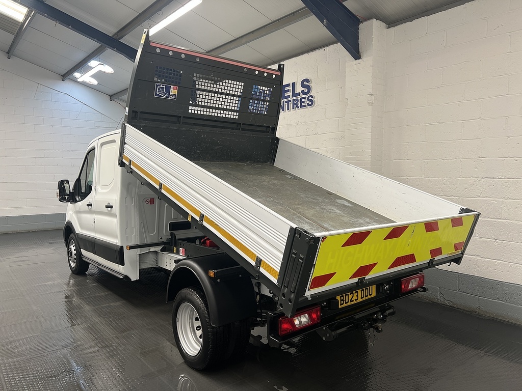 Ford Transit Custom 2.0 350 Ecoblue Leader Chassis Double Cab Dies BD23DDU White #3