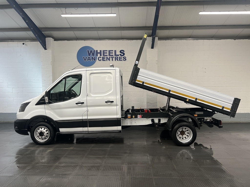 Ford Transit Custom 2.0 350 Ecoblue Leader Chassis Double Cab Dies BD23DDU White #2