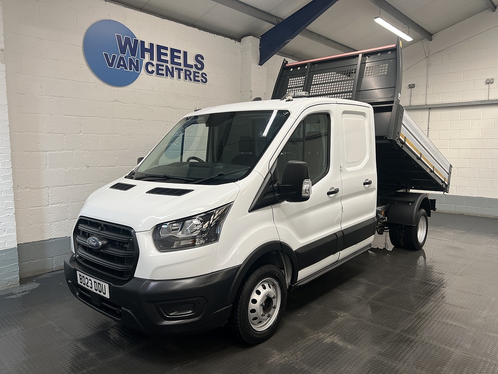 Ford Transit Custom 2.0 350 Ecoblue Leader Chassis Double Cab Dies BD23DDU White