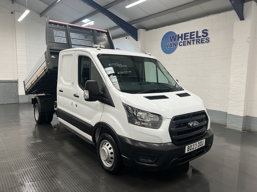 Ford Transit Custom 2.0 350 Ecoblue Leader Chassis Double Cab Dies BD23DDU White #5