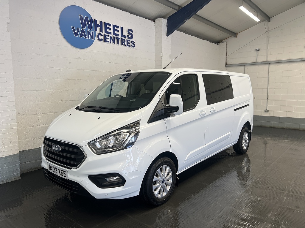 Ford Transit Custom 2.0 320 Ecoblue Limited Crew Van Double Cab Di White