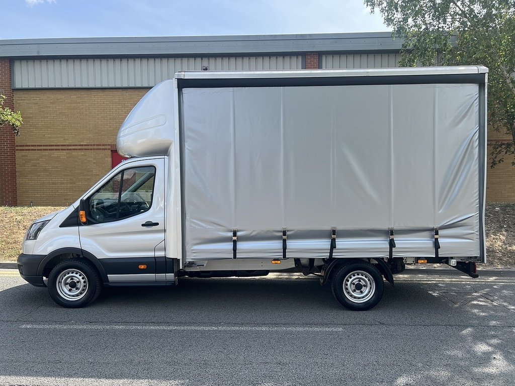 Ford Transit Custom 2.0 L4 Xlwb Curtain Side Silver #2