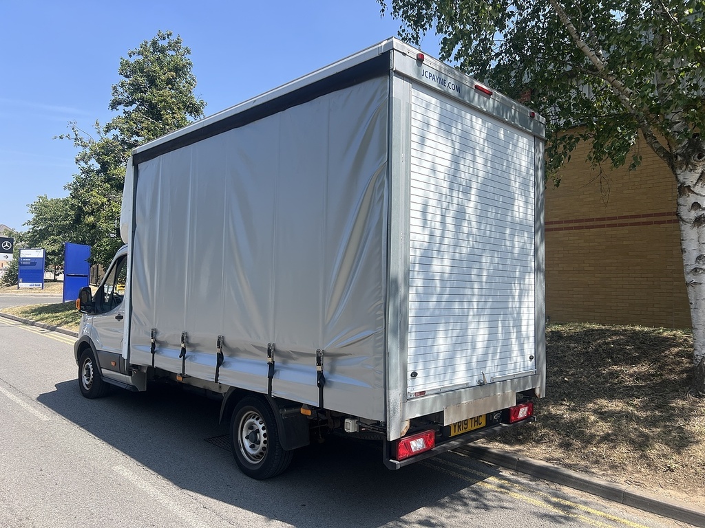 Ford Transit Custom 2.0 L4 Xlwb Curtain Side Silver #2