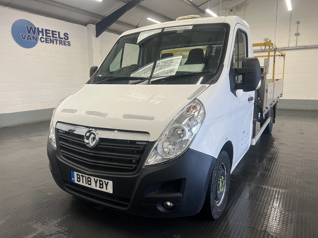 Vauxhall Movano 2.3 Cdti 3500 Biturbo Hiab Dropside Man White