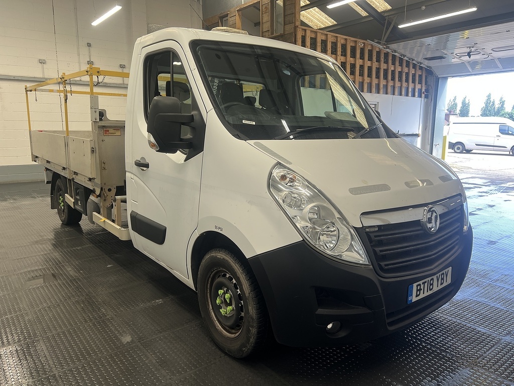 Vauxhall Movano 2.3 Cdti 3500 Biturbo Hiab Dropside Man White #2