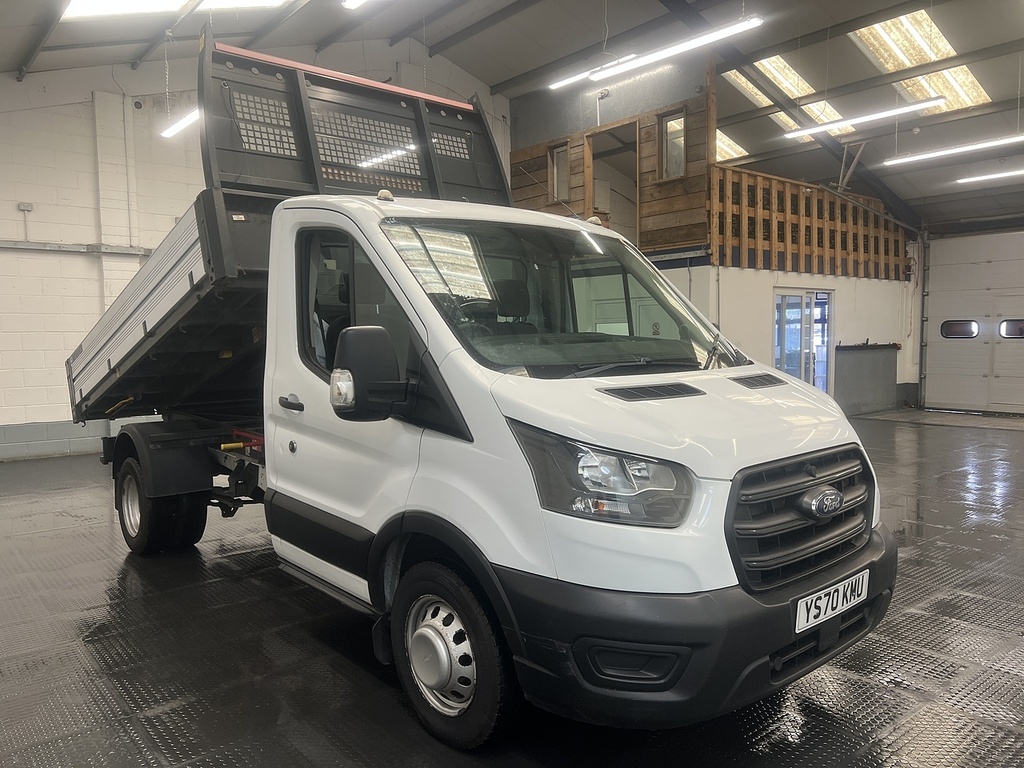 Ford Transit Custom 350 Ecoblue Leader L2 Trw Single Cab Tipper YS70KMU White #3