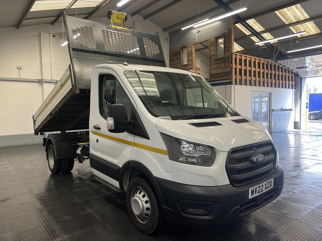 Ford Transit Custom 2.0 350 Ecoblue Hd Leader Single Cab Tipper Di WV22XZX White #2