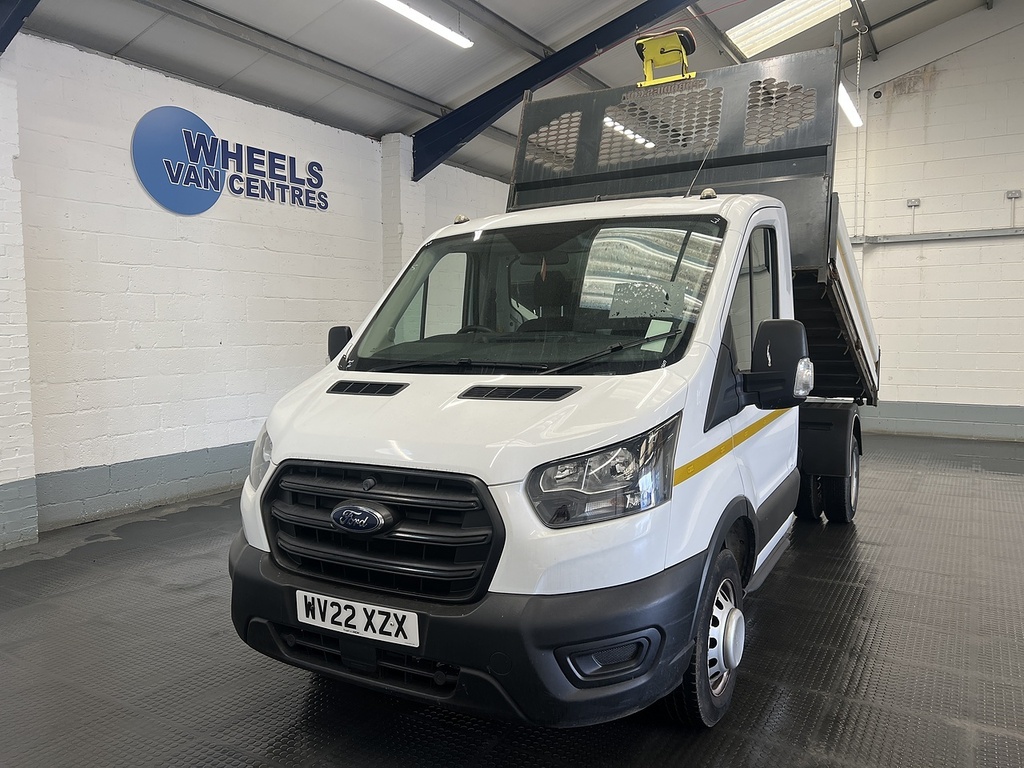 Ford Transit Custom 2.0 350 Ecoblue Hd Leader Single Cab Tipper Di White