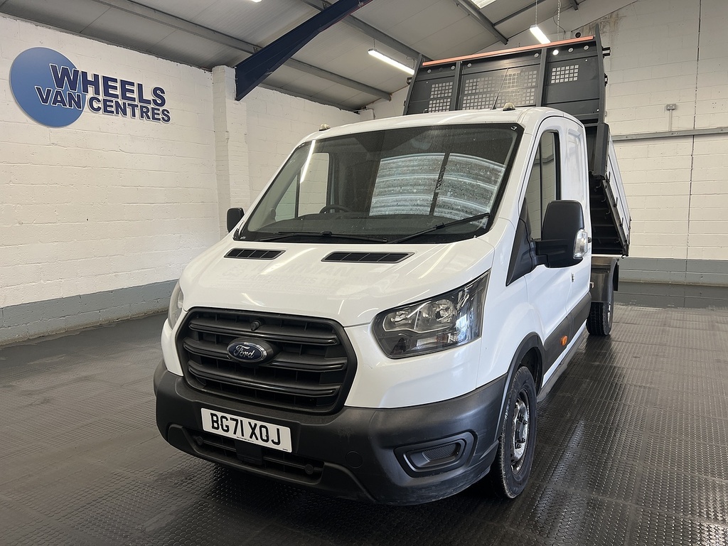 Ford Transit Custom 2.0 350 Ecoblue Leader Tipper Double Cab Diese White