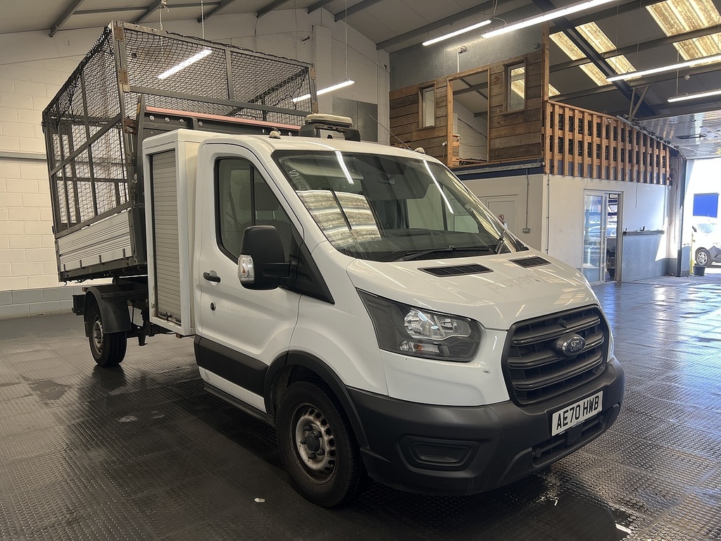 Ford Transit Custom 2.0 350 Ecoblue Leader Caged Toolpod Tipper Di AE70HWB White #2