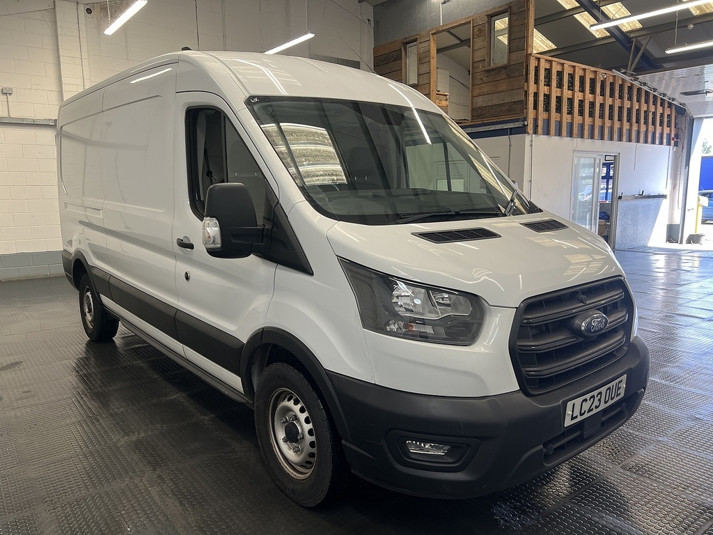 Ford Transit Custom 2.0 350 Ecoblue Leader Panel Van LC23OUE White #4
