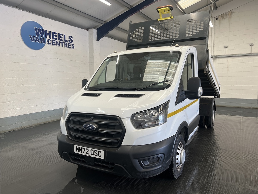 Ford Transit Custom 2.0 350 Ecoblue Hd Leader Single Cab Tipper Di White