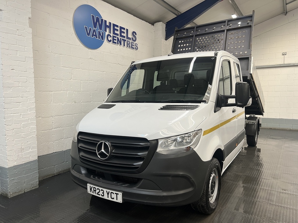 Mercedes-Benz Sprinter 314 Cdi 2.1 Crew Cab Tipper White