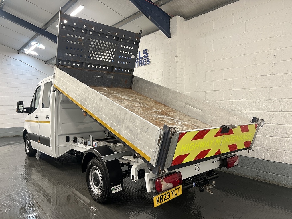 Mercedes-Benz Sprinter 314 Cdi 2.1 Crew Cab Tipper White #2