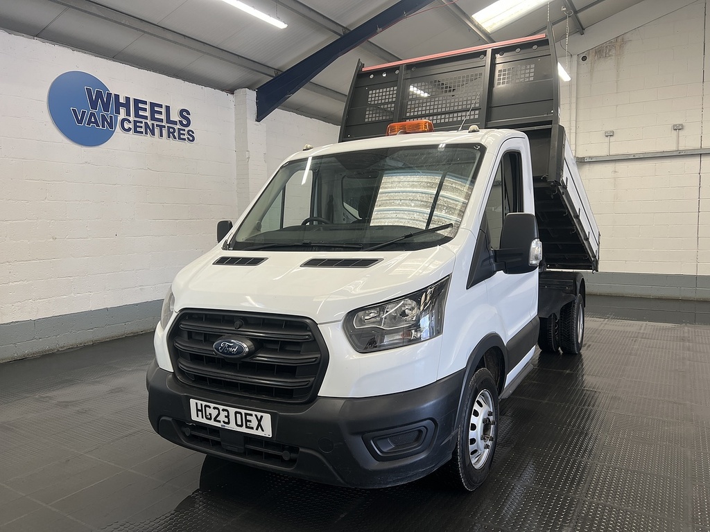 Ford Transit Custom 2.0 350 Ecoblue Hd Leader Single Cab Tipper Di White