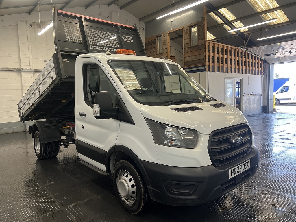 Ford Transit Custom 2.0 350 Ecoblue Hd Leader Single Cab Tipper Di HG23OEX White #3