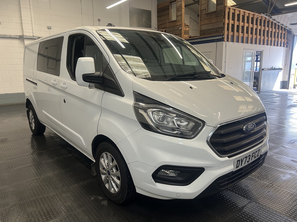 Ford Transit Custom 2.0 320 Ecoblue Limited Crew Van Double Cab Di White #4