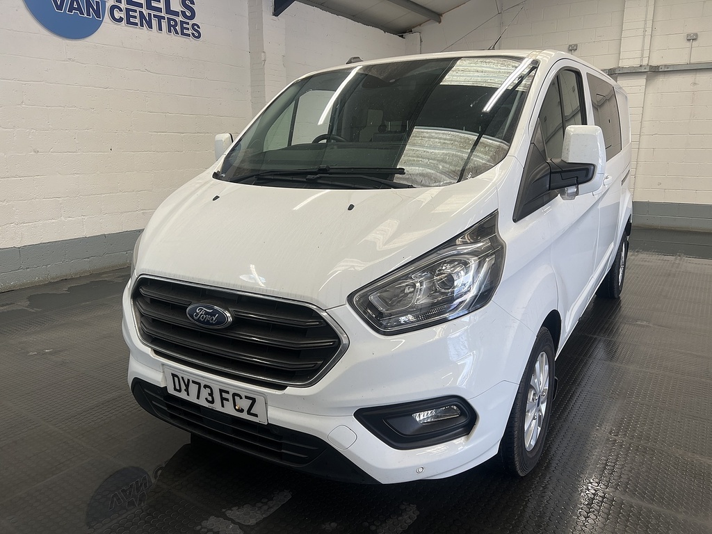 Ford Transit Custom 2.0 320 Ecoblue Limited Crew Van Double Cab Di White