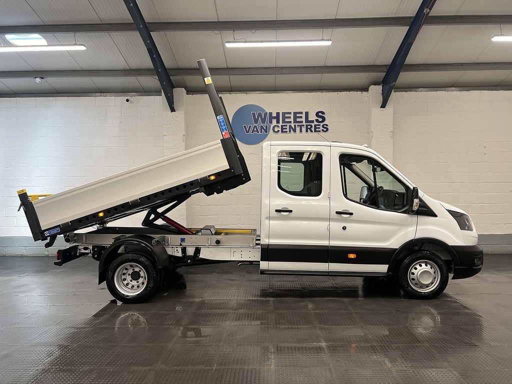 Ford Transit Custom 350 Ecoblue Leader 2.0 Double Cab Tipper Manua White #5