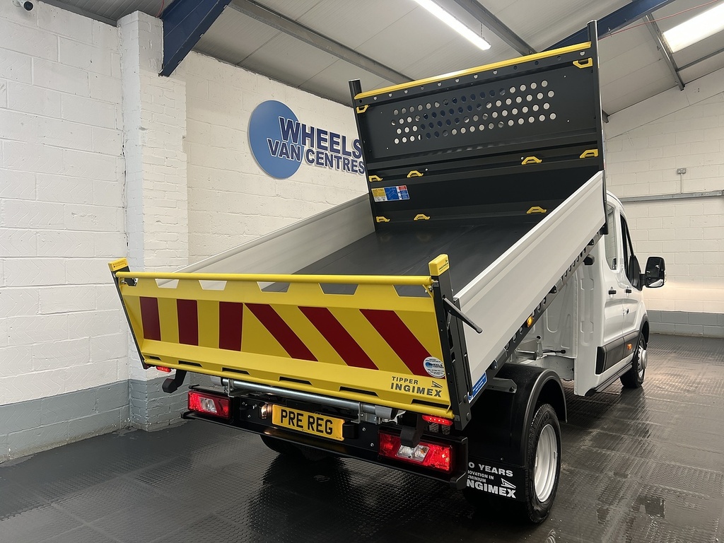 Ford Transit Custom 350 Ecoblue Leader 2.0 Double Cab Tipper Manua White #4