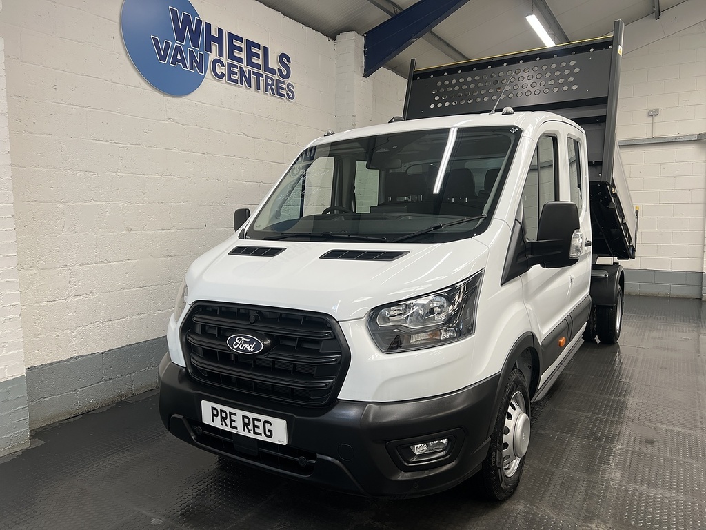 Ford Transit Custom 350 Ecoblue Leader 2.0 Double Cab Tipper Manua White