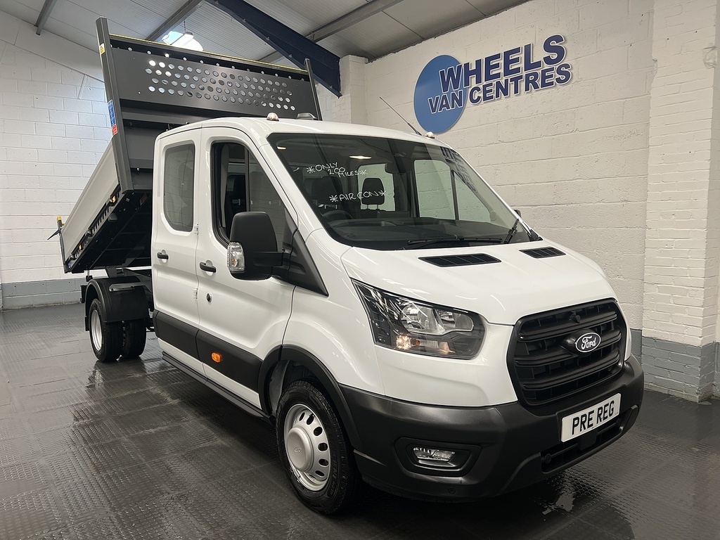 Ford Transit Custom 350 Ecoblue Leader 2.0 Double Cab Tipper Manua White #6