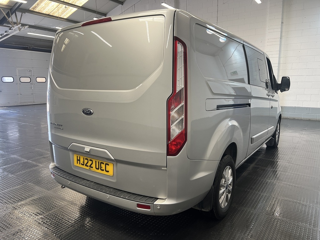 Ford Transit Custom 2.0 320 Ecoblue Limited Crew Van Double Cab Di HJ22UCC Silver #3