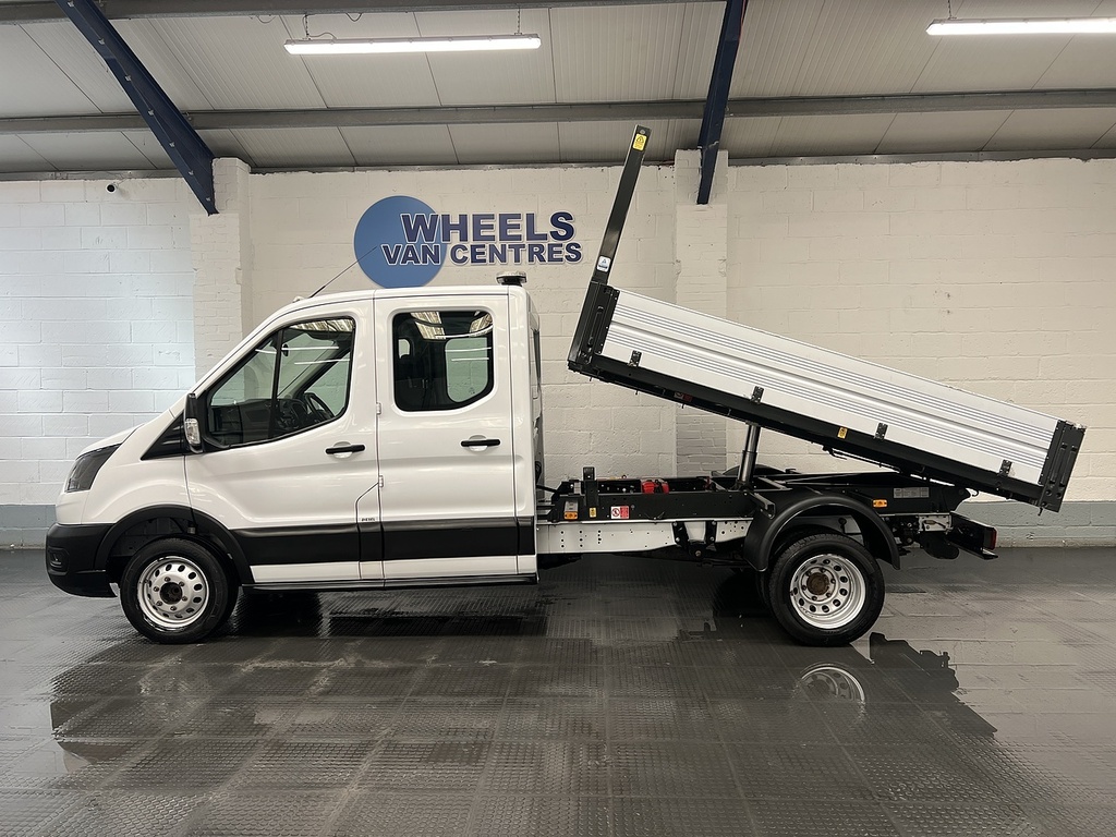 Ford Transit Custom 350 Ecoblue Leader 2.0 Tipper White #2