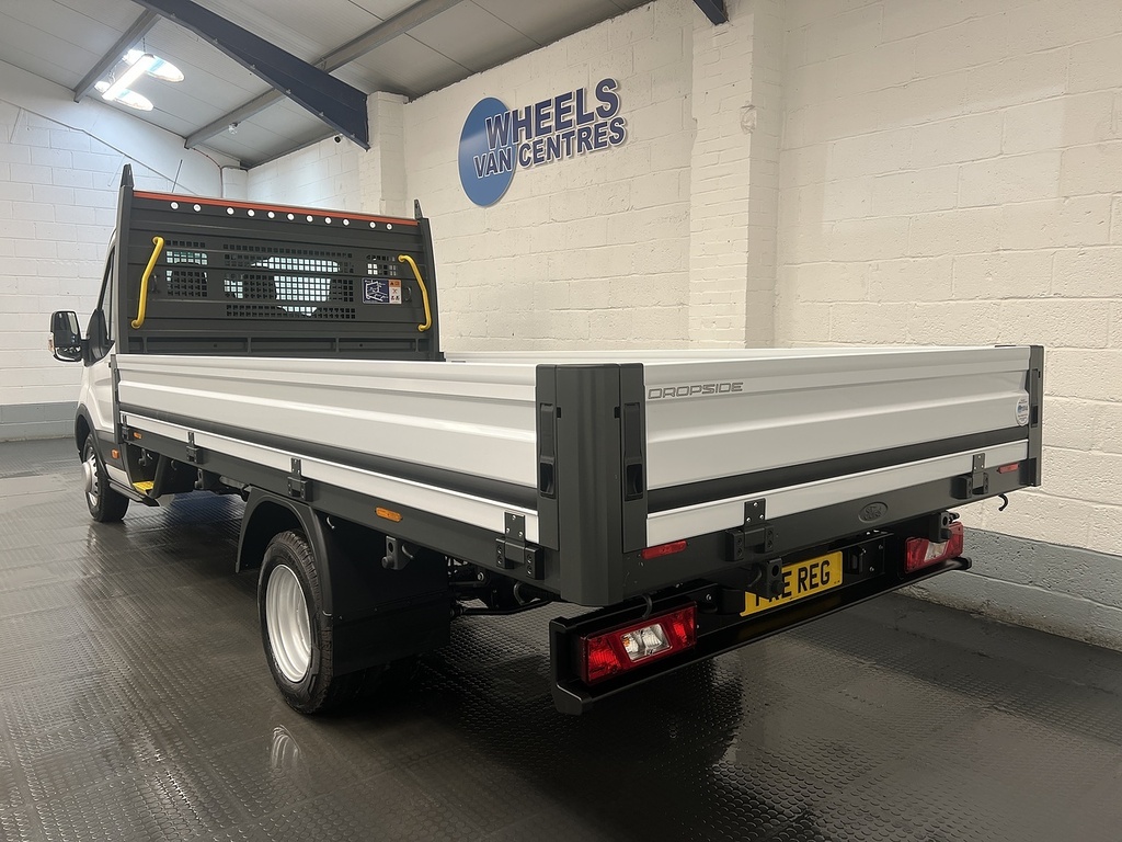 Ford Transit Custom 2.0 350 Ecoblue Leader Dropside White #3