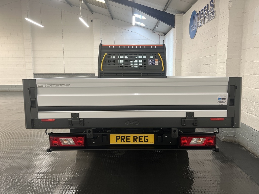 Ford Transit Custom 2.0 350 Ecoblue Leader Dropside White #4