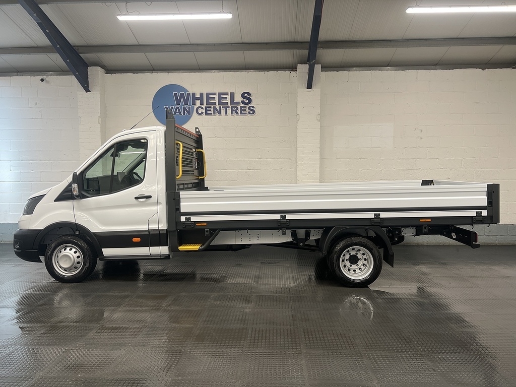 Ford Transit Custom 2.0 350 Ecoblue Leader Dropside White #2