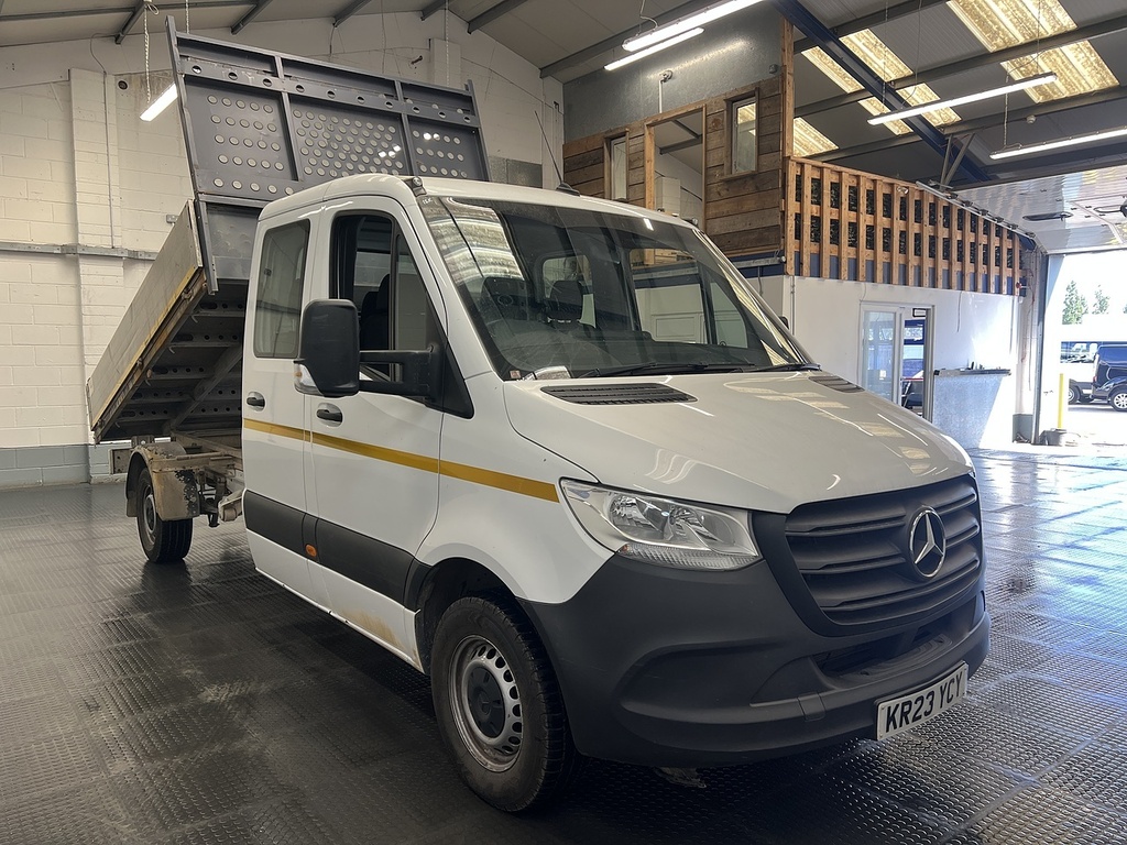 Mercedes-Benz Sprinter 2.1 314 Cdi Crew Cab Tipper Rwd White
