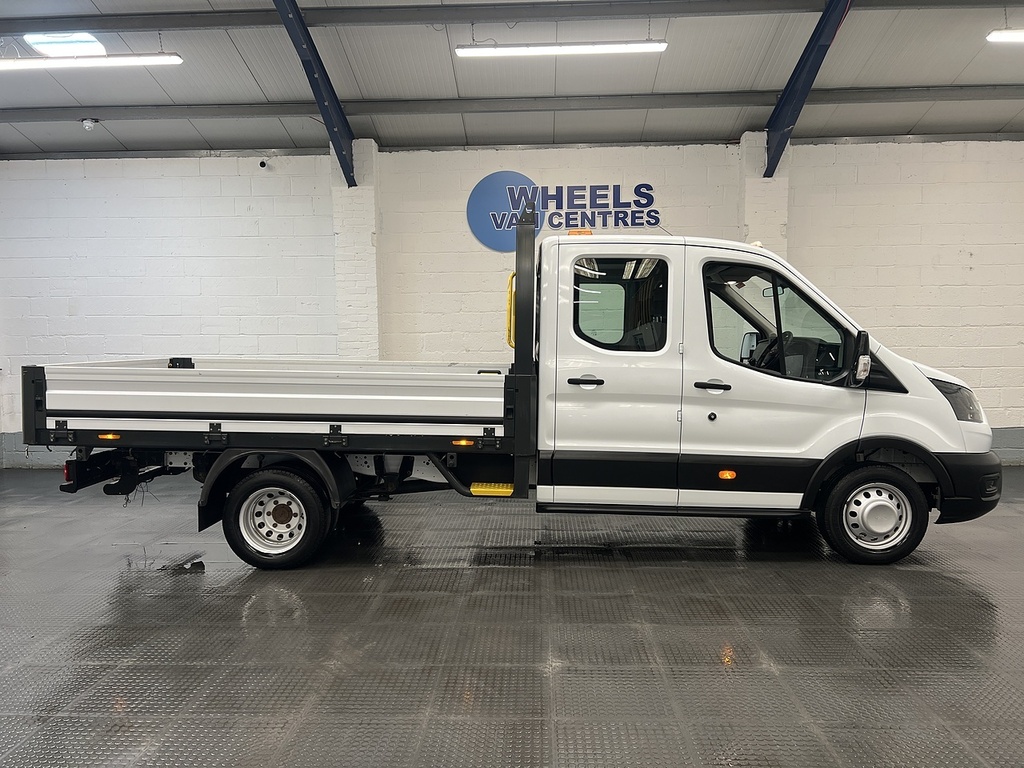 Ford Transit Custom 350 Ecoblue Leader Crew Cab L4dropside White #6