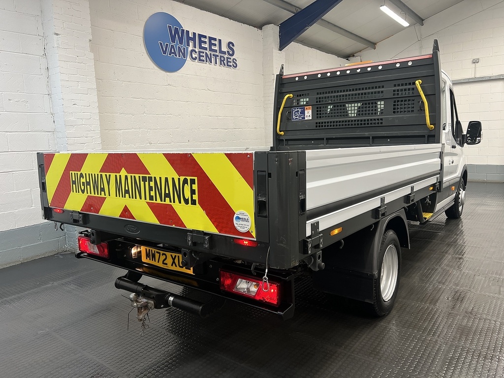 Ford Transit Custom 350 Ecoblue Leader Crew Cab L4dropside White #5