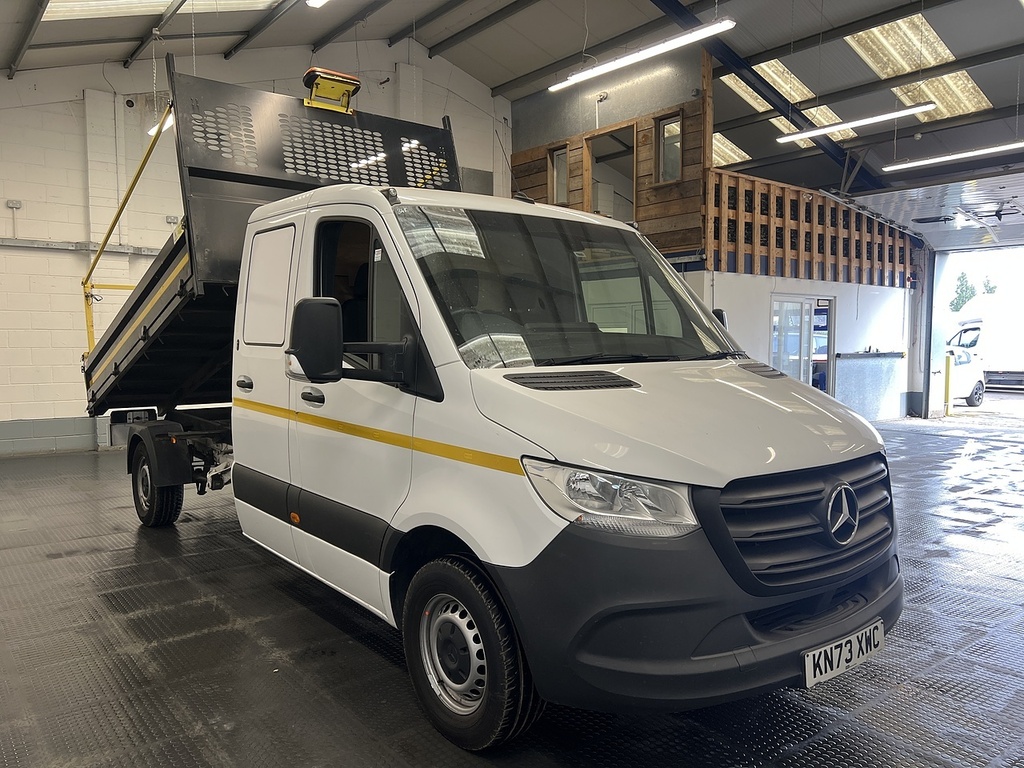 Mercedes-Benz Sprinter 2.1 314 Cdi Utility Cab Tipper R White #2