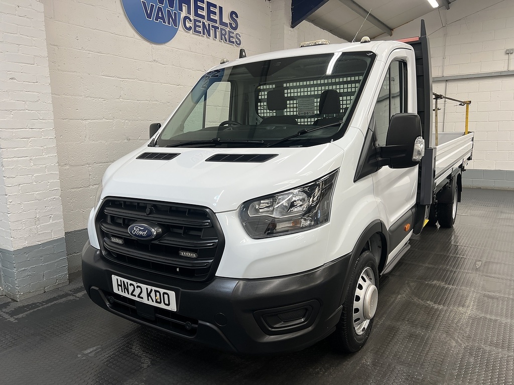 Ford Transit Custom 350 Ecoblue Leader 2.0 Dropside White
