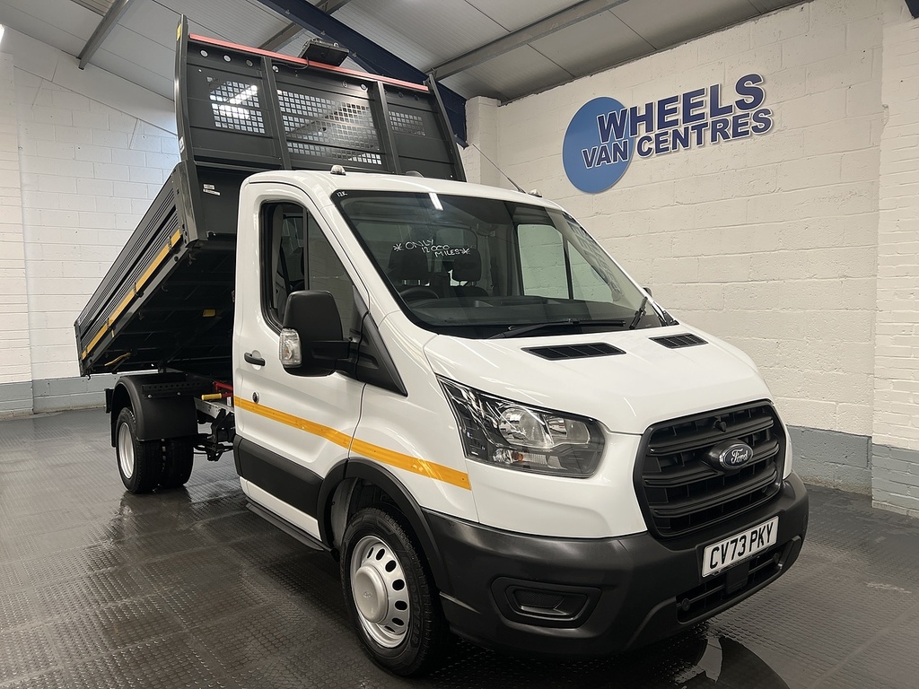 Ford Transit Custom 2.0 350 Ecoblue Hd Leader Single Cab Tipper Di White #6