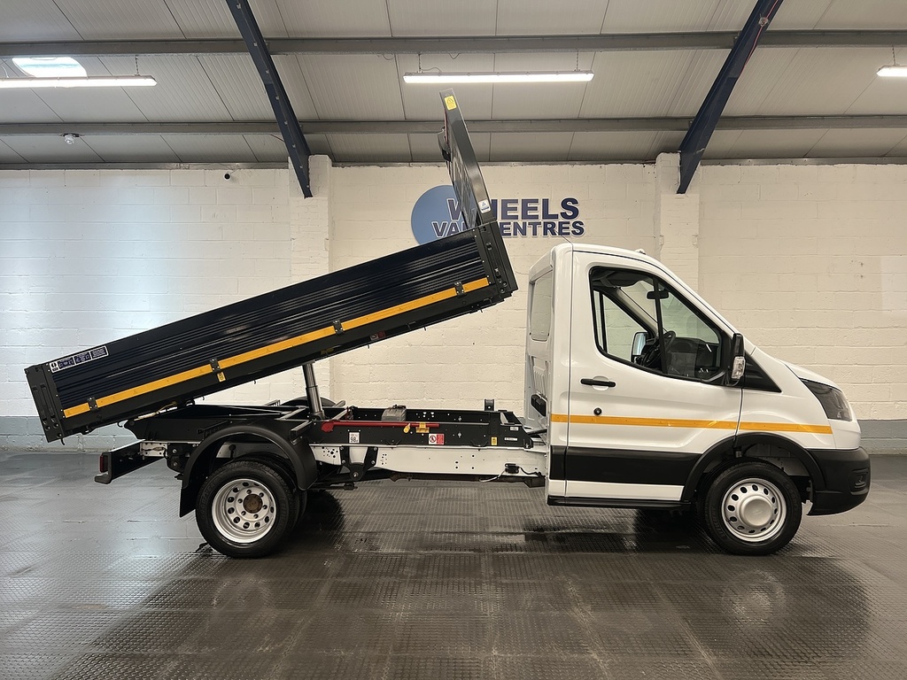 Ford Transit Custom 2.0 350 Ecoblue Hd Leader Single Cab Tipper Di White #5